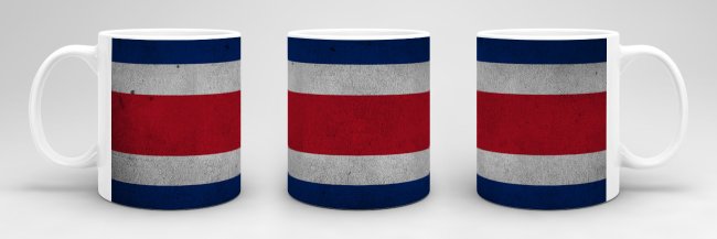 Retro Flaggentasse Costa Rica