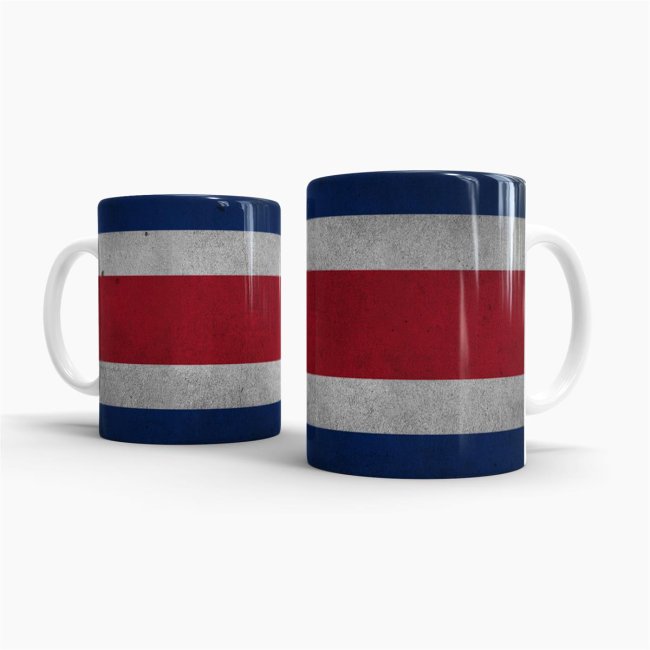 Retro Flaggentasse Costa Rica
