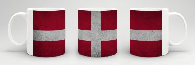 Retro Flaggentasse Daenemark