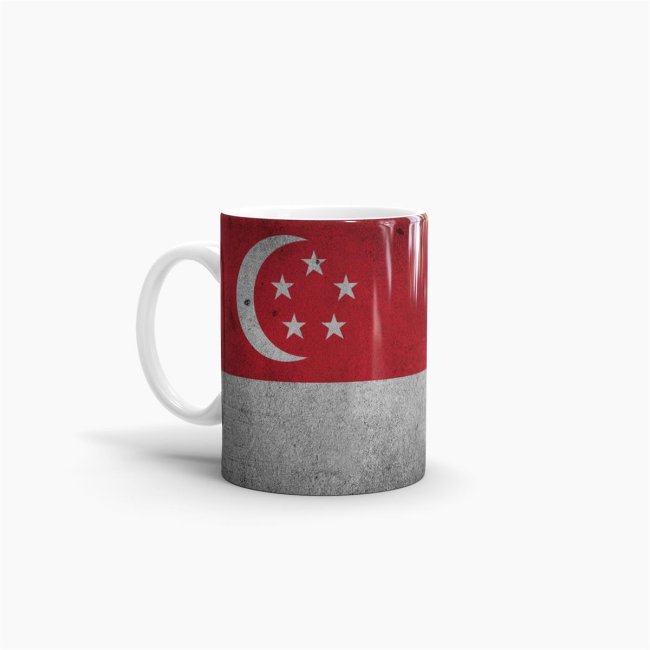 Retro Flaggentasse Singapore
