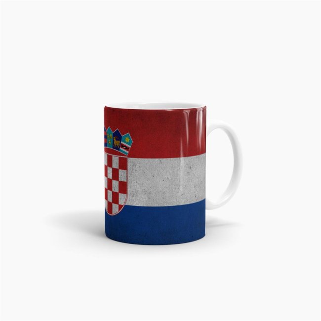 Retro Flaggentasse Kroatien
