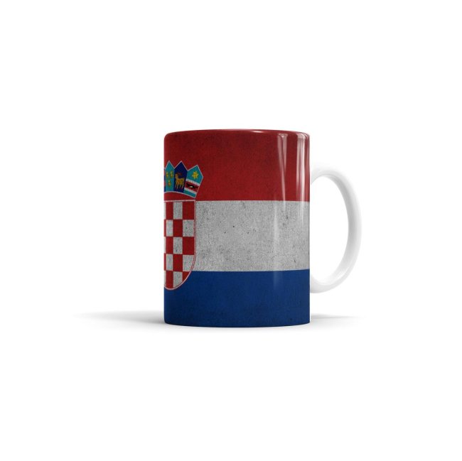 Tasse Kroatien Flagge Retro