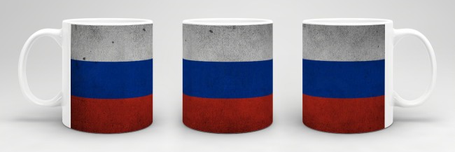 Retro Flaggentasse Russland