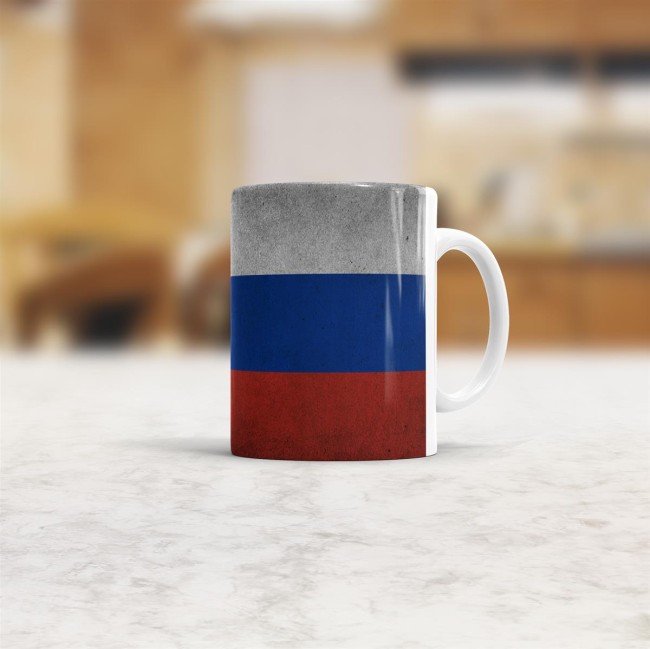 Retro Flaggentasse Russland