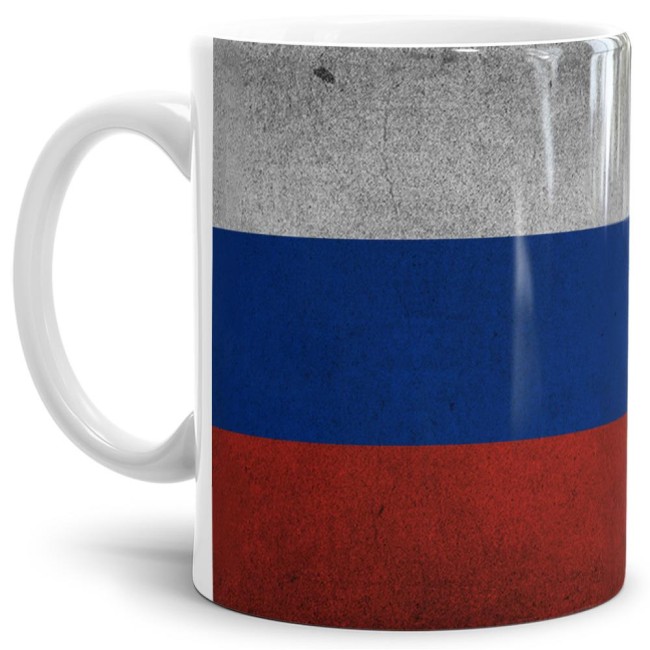 Retro Flaggentasse Russland