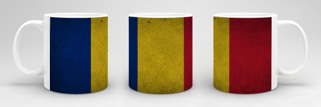 Retro Flaggentasse Rumaenien