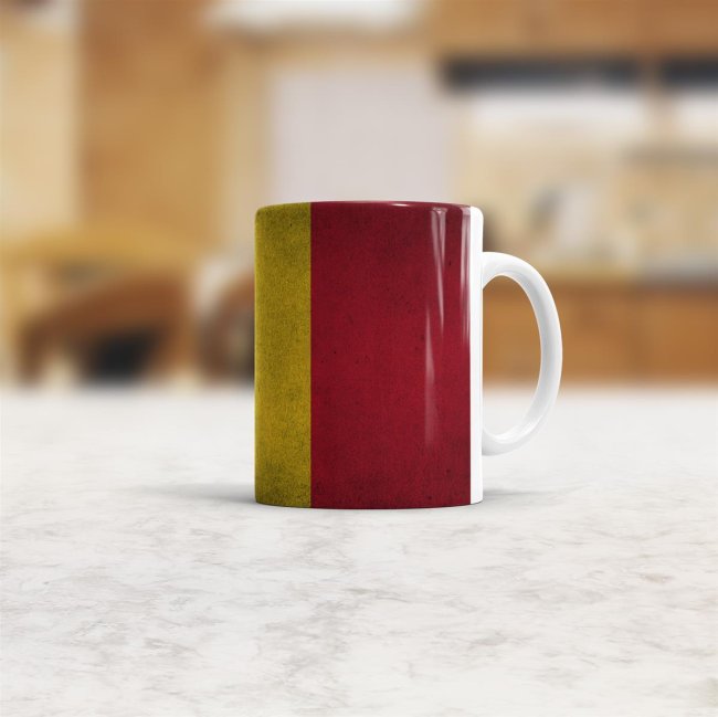 Retro Flaggentasse Rumaenien