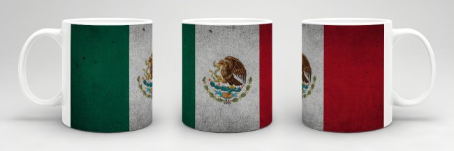Retro Flaggentasse Mexiko