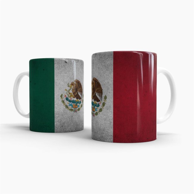Tasse Mexiko Flagge Retro