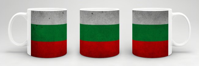 Retro Flaggentasse Bulgarien
