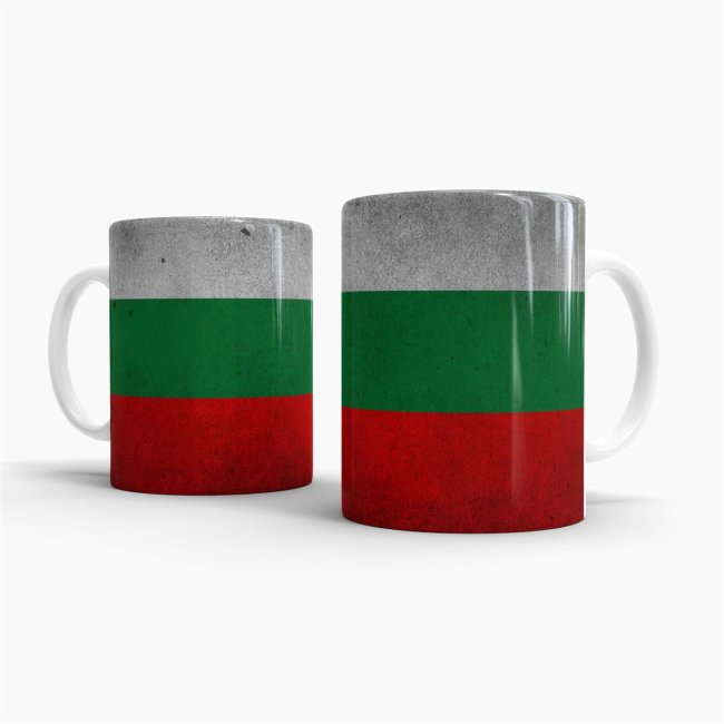 Retro Flaggentasse Bulgarien