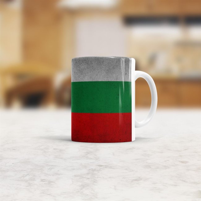 Retro Flaggentasse Bulgarien