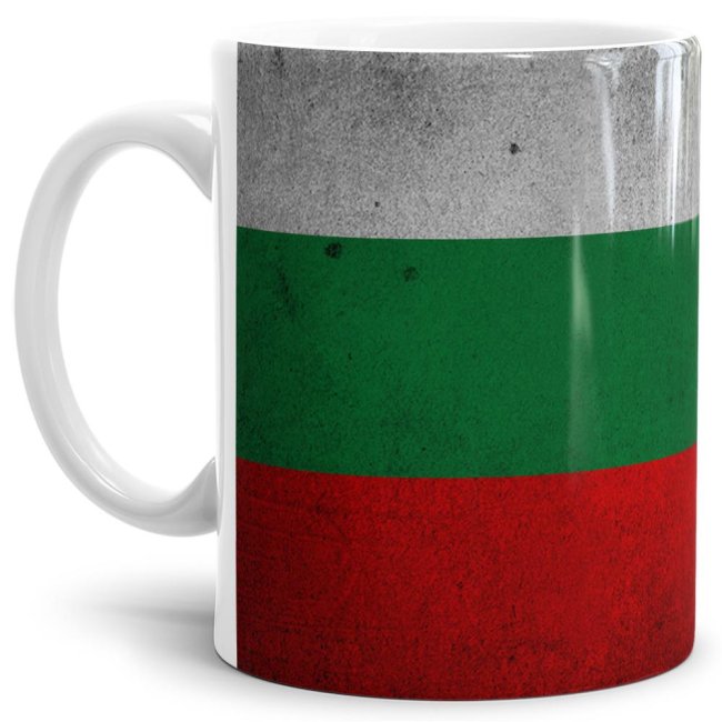 Tasse Bulgarien Flagge Retro