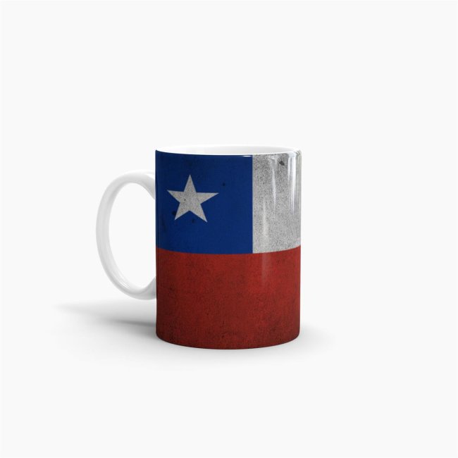 Retro Flaggentasse Chile