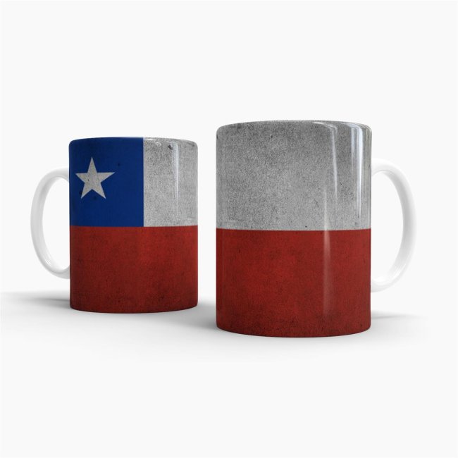 Retro Flaggentasse Chile