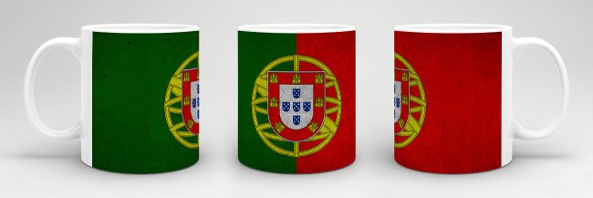 Retro Flaggentasse Portugal