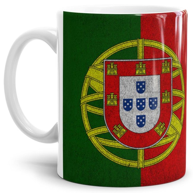Tasse Portugal Flagge Retro