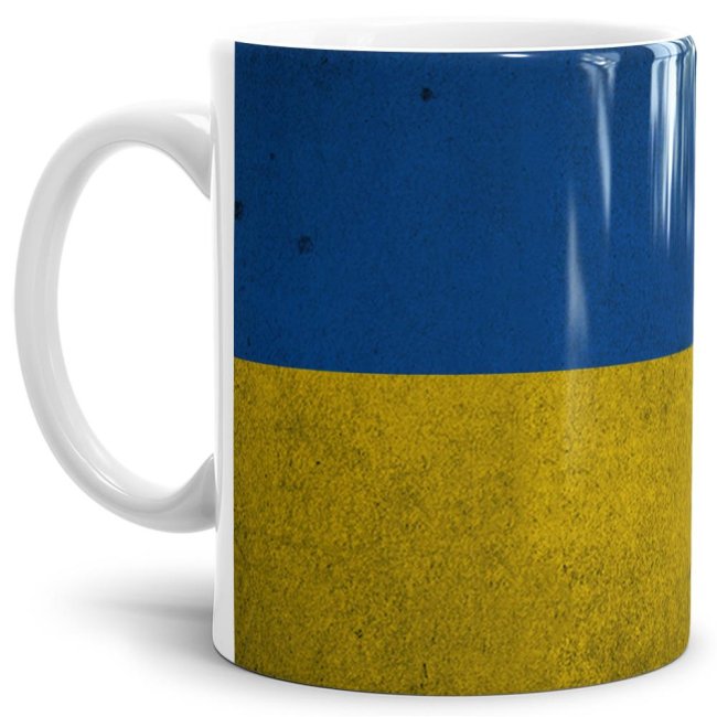 Retro Flaggentasse Ukraine