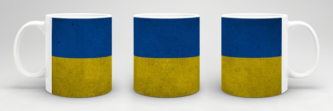 Retro Flaggentasse Ukraine