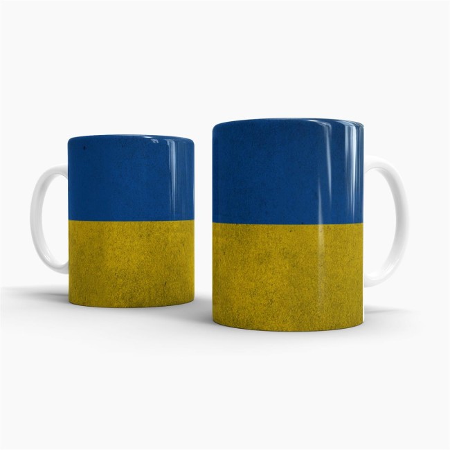 Retro Flaggentasse Ukraine