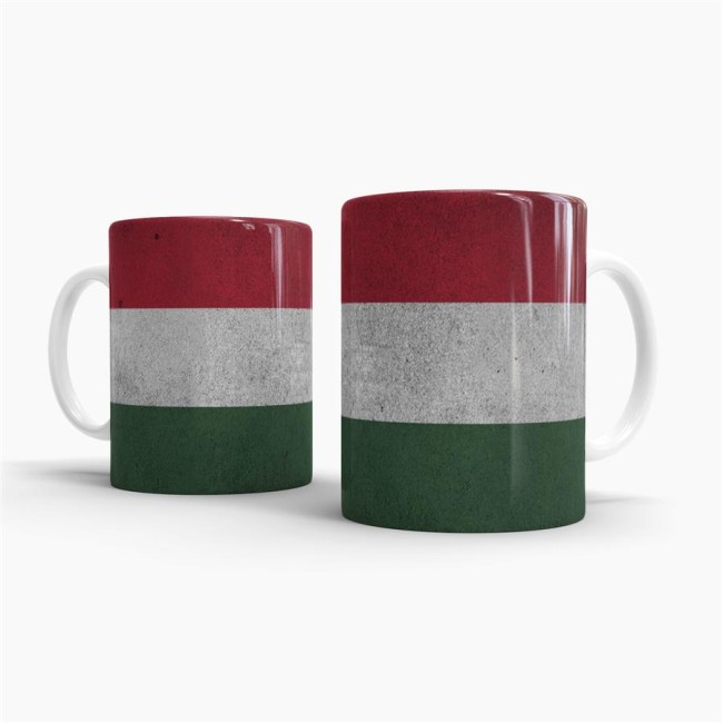 Retro Flaggentasse Ungarn