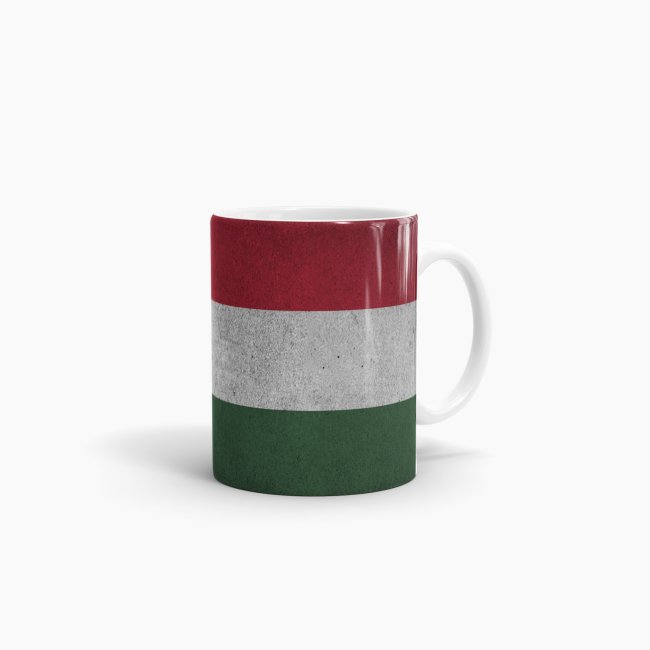 Tasse Ungarn Flagge Retro