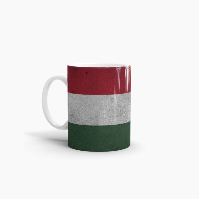 Tasse Ungarn Flagge Retro