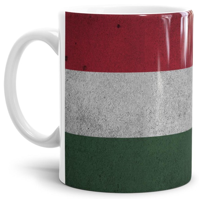 Retro Flaggentasse Ungarn