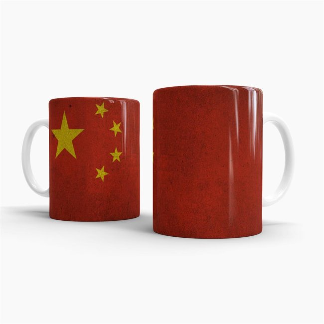 Retro Flaggentasse China