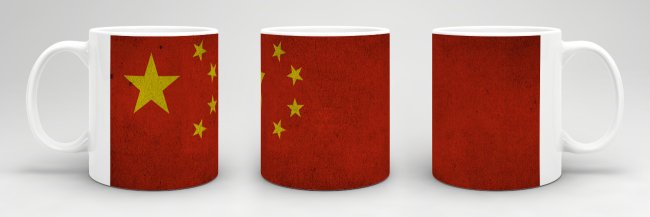Tasse China Flagge Retro