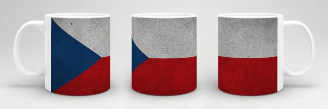 Retro Flaggentasse Tschechien