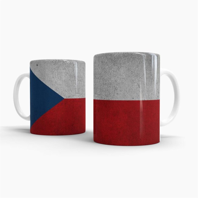 Retro Flaggentasse Tschechien