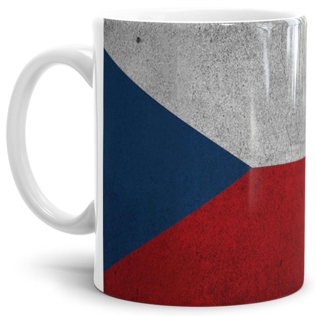 Retro Flaggentasse Tschechien