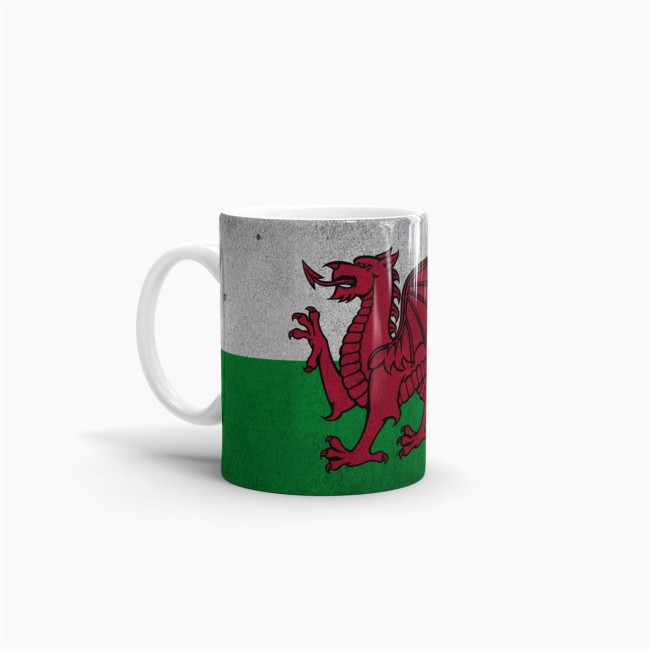 Retro Flaggentasse Wales
