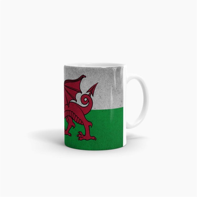 Tasse Wales Flagge Retro, 7,95