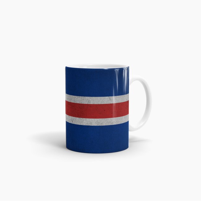 Retro Flaggentasse Island