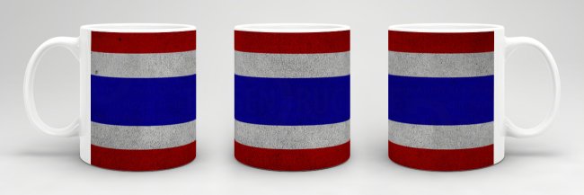 Retro Flaggentasse Thailand