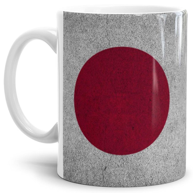 Retro Flaggentasse Japan