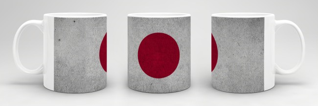 Retro Flaggentasse Japan