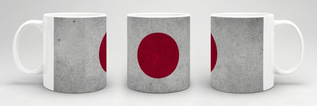 Tasse Japan Flagge Retro