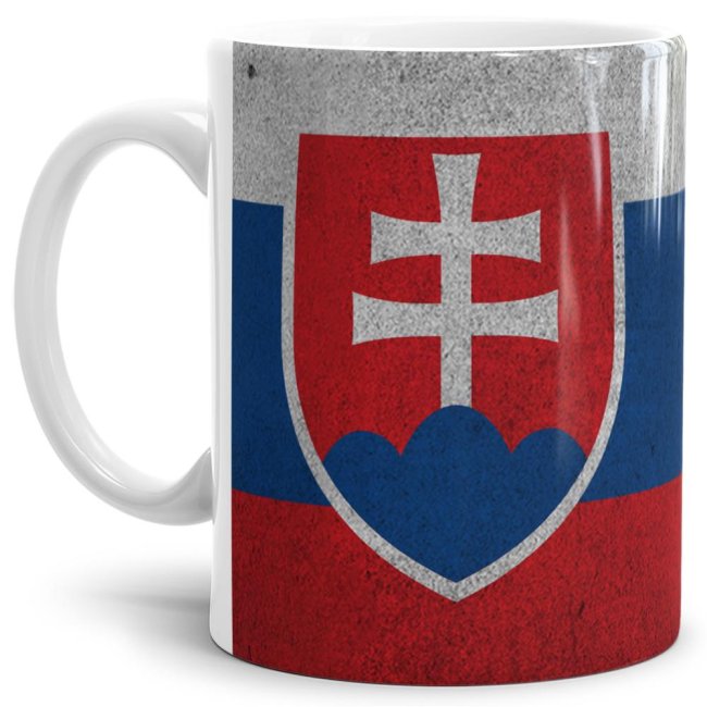 Retro Flaggentasse Slowakei