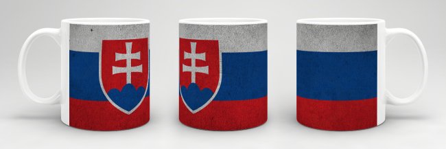 Retro Flaggentasse Slowakei