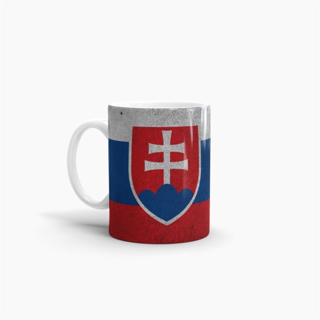 Tasse Slowakei Flagge Retro