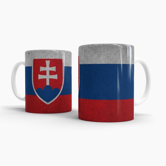 Tasse Slowakei Flagge Retro