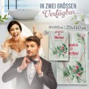 Handtuch als Hochzeitsgeschenk - mit Namen und Datum...