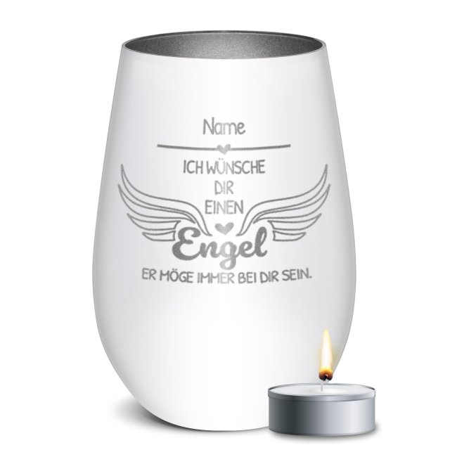 Personalisiertes Windlicht Family - Graviert Mit Namen 12cm