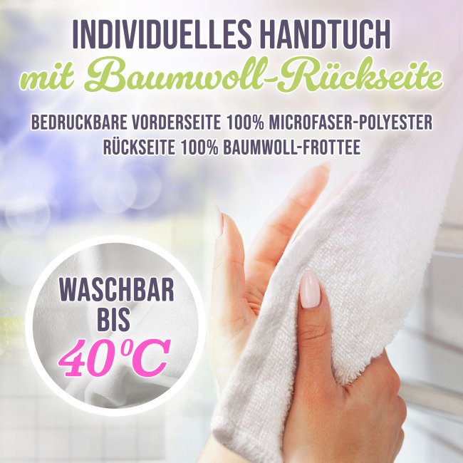 Handtuch mit Spruch - Schni Schna-ich hab mein ABI - pink - in zwei Gr&ouml;&szlig;en