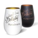 Windlicht mit Gravur zum Geburtstag - Happy Birthday -...