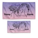 Kinder-Handtuch mit Namen - Pferde - Best Friends - 2...