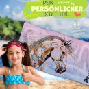 Kinder-Handtuch mit Name - Abstraktes Pferd - mit Name -...